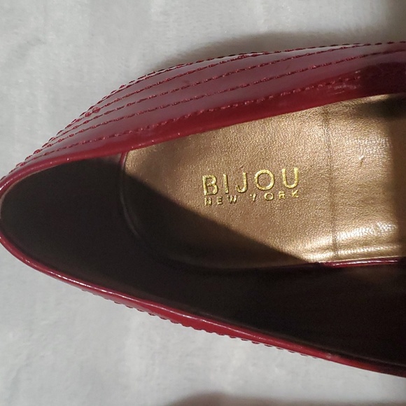 BIJOU New york open toe Sandal shoes Red Size 11 Used ( Ss3 ) - Picture 3 of 6